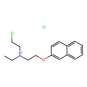 Ethylamine, N-(2-chloroethyl)-N-(2-naphthyloxyethyl)-, hydrochloride structure