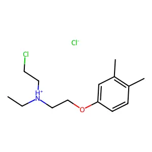 Ethylamine, N-(2-chloroethyl)-N-(3,4-xylyloxyethyl)-, hydrochloride structure