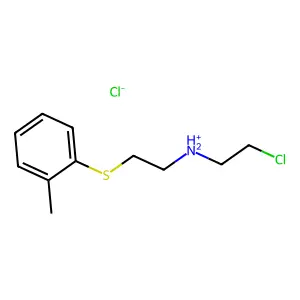 Ethylamine, 2-chloro-N-(2-methylphenylthioethyl)-, hydrochloride structure
