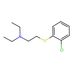 Ethylamine, 2-(o-chlorophenyl)thio-N,N-diethyl- structure