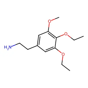 3,4-Diethoxy-5-methoxybenzeneethanamine structure