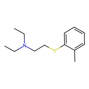 Ethylamine, N,N-diethyl-2-(o-tolylthio)- structure