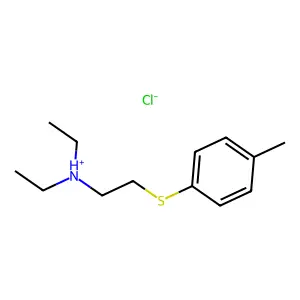 Ethylamine, N,N-diethyl-2-(p-tolylthio)-, hydrochloride structure