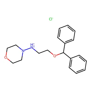Ethylamine, 2-(diphenylmethoxy)-N-morpholino-, hydrochloride structure