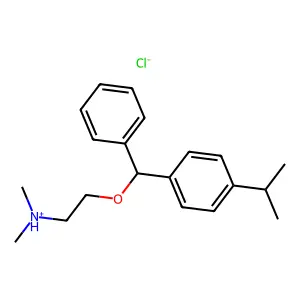Ethylamine, 2-(p-isopropyldiphenylmethoxy)-N,N-dimethyl-, hydrochloride structure