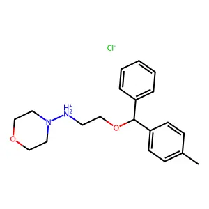 Ethylamine, N-morpholino-2-(phenyl-(p-tolyl)methoxy)-, hydrochloride structure