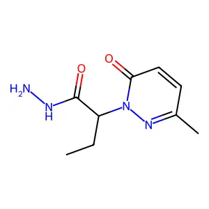 1(6H)-Pyridazineacetic acid, alpha-ethyl-3-methyl-6-oxo-, hydrazide structure