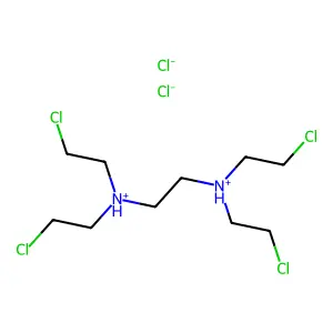 Ethylenediamine, N,N,N',N'-tetrakis(2-chloroethyl)-, dihydrochloride structure