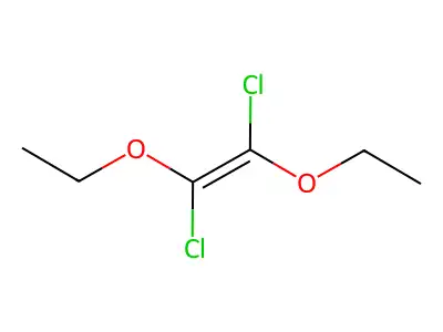 1,2-Diethoxy-1,2-dichloroethene structure