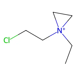 Aziridinium, 1-(2-chloroethyl)-1-ethyl- structure