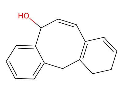 5,10,11,12-Tetrahydrodibenzo[a,d]cycloocten-5-ol structure