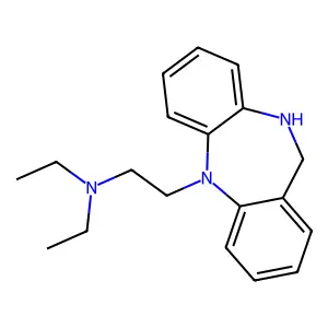 5H-Dibenzo(b,e)(1,4)diazepine, 10,11-dihydro-5-(2-(diethylamino)ethyl)- structure