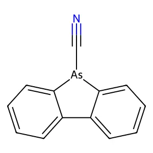 5H-Dibenzarsenole, 5-cyano- structure
