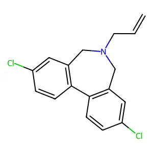 5H-Dibenz(c,e)azepine, 6-allyl-6,7-dihydro-3,9-dichloro- structure