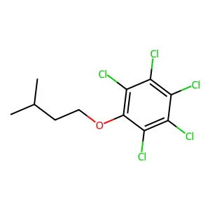 Isoamyl pentachlorophenyl ether structure