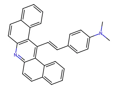 14-[p- styryl]dibenz[a,j]acridine structure