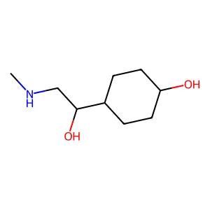 Cyclohexanemethanol, 4-hydroxy-alpha-(methylaminomethyl)- structure