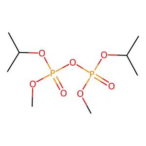 Pyrophosphoric acid, dimethyl diisopropyl ester structure