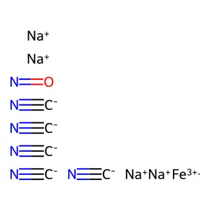 Sodium nitrosopentacyanoferrate (3) structure