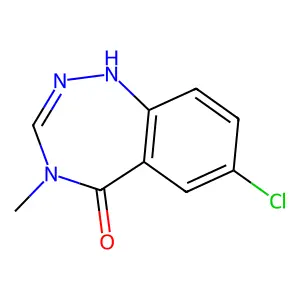5H-1,2,4-Benzotriazepin-5-one, 1,4-dihydro-7-chloro-4-methyl- structure