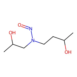 4-(N-(2-Hydroxypropyl)-N-nitrosoamino)-2-butanol structure