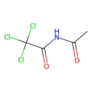 N-(Trichloroacetyl)ethanimidic acid structure