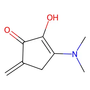 2-Cyclopenten-1-one, 3-dimethylamino-2-hydroxy-5-methylene- structure