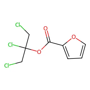 2-Furoic acid, 1,1,1-trichloroisopropyl ester structure