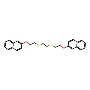 Ethane, 1,2-bis(beta-(beta-naphthoxy)ethylthio)- structure