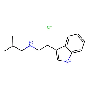 Indole, 3-(2-(2-isobutylamino)ethyl)-, monohydrochloride structure