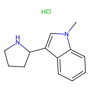1-Methyl-3-(2-pyrrolidinyl)indole hydrochloride structure