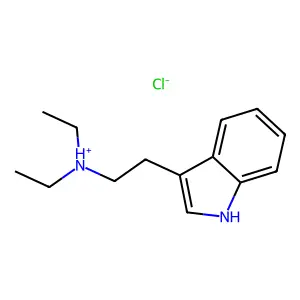 Diethyltryptamine hydrochloride structure