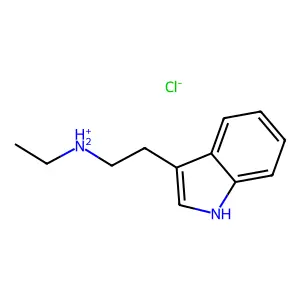 Indole, 3-(2-(ethylamino)ethyl)-, monohydrochloride structure