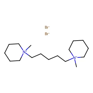 1,1'-(Pentane-1,5-diyl)bis(1-methylpiperidin-1-ium) dibromide structure