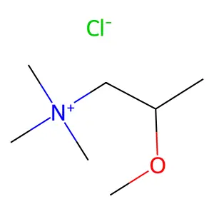 Choline, beta-methyl-, methylether, hydrochloride structure