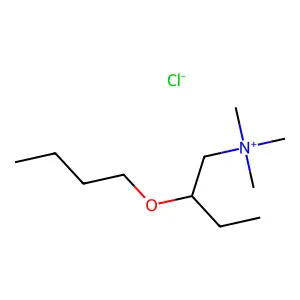 1-Butanaminium, 2-butoxy-N,N,N-trimethyl-, chloride structure