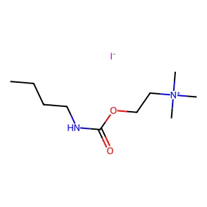 Choline, iodide, butylcarbamate structure