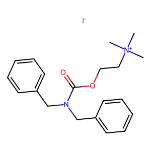Choline, iodide, dibenzylcarbamate structure
