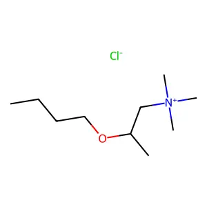 2-Butoxy-N,N,N-trimethylpropan-1-aminium chloride structure