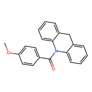 Acridine, 9,10-dihydro-10-(4-methoxybenzoyl)- structure