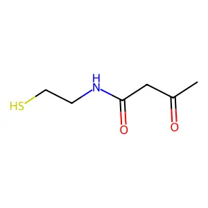 Ethanethiol, 2-(acetoacetylamino)- structure
