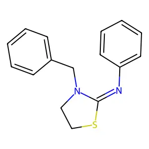 N-(2-(3-Benzylthiazolidylidene))aniline structure