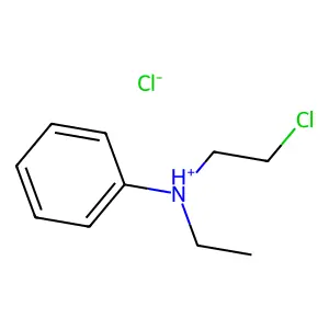 Aniline, N-(2-chloroethyl)-N-ethyl-, hydrochloride structure