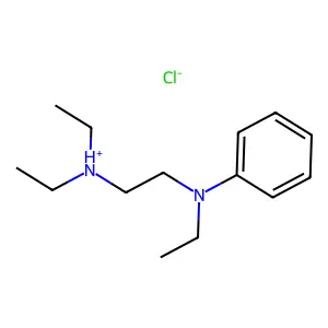 Aniline, N-diethylaminoethyl-N-ethyl-, hydrochloride structure