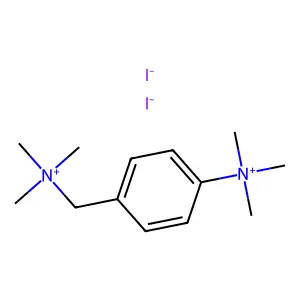 Ammonium, (p-trimethylammonio)benzyltrimethyl-, diiodide structure