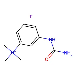Ammonium, trimethyl(m-ureidophenyl)-, iodide structure