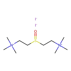 2,2'-Sulfinylbis(N,N,N-trimethylethan-1-aminium) diiodide structure