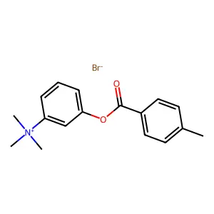 Ammonium, (3-hydroxyphenyl)trimethyl-, bromide, p-toluate (ester) structure