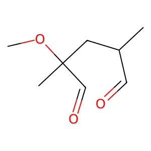 2,3-Dideoxy-2-methyl-4-C-methyl-4-O-methylpentodialdose structure