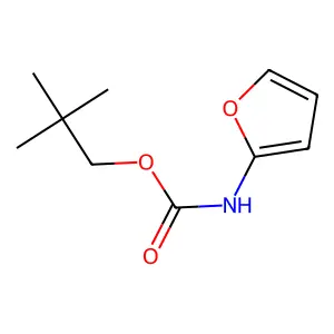 2,2-Dimethylpropyl furan-2-ylcarbamate structure